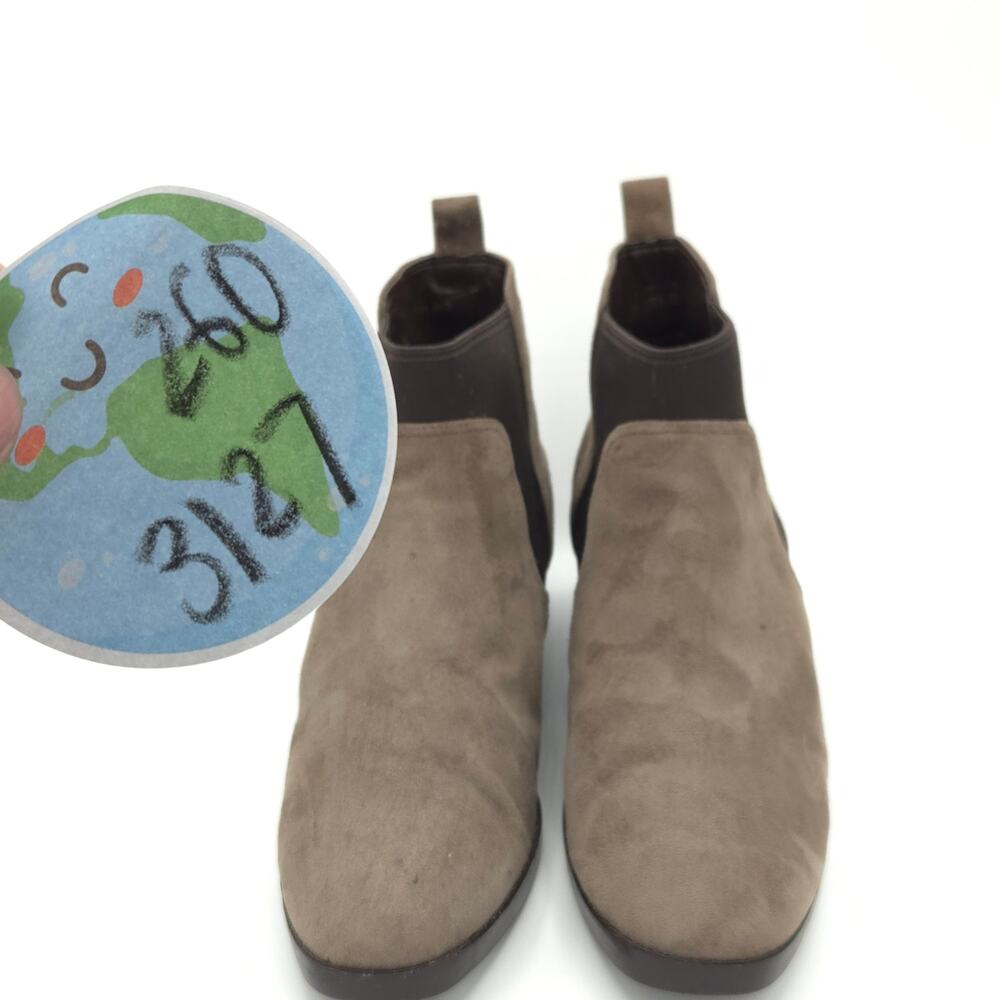Cole Haan Womens Osteen Boot Chelsea Bootie Biege  Suede Block Heel size 8.5 - Picture 8 of 9